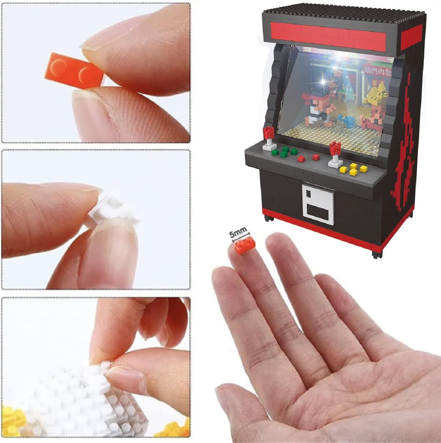 Fighter Game Micro Blocks Set for Ages 12+, Compatible with Nano(1060 Pieces)