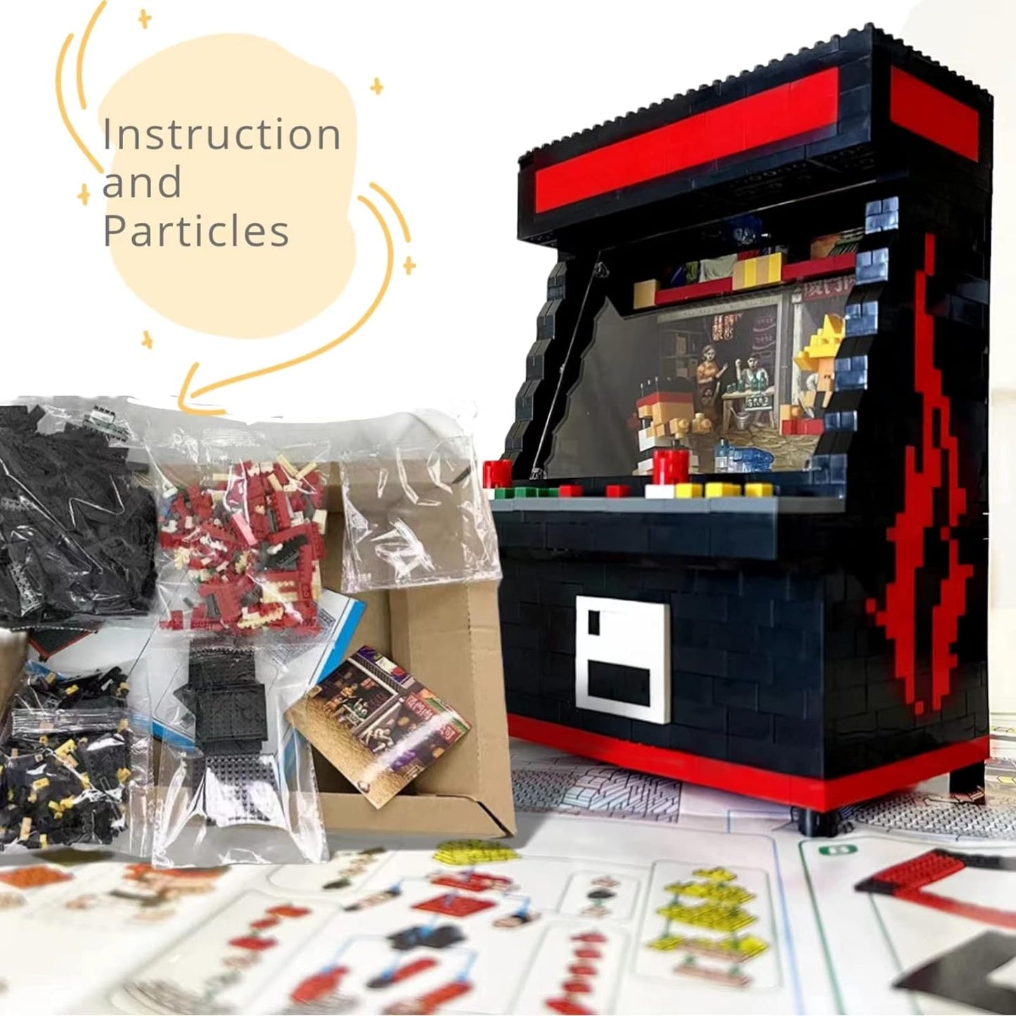 Fighter Game Micro Blocks Set for Ages 12+, Compatible with Nano(1060 Pieces)