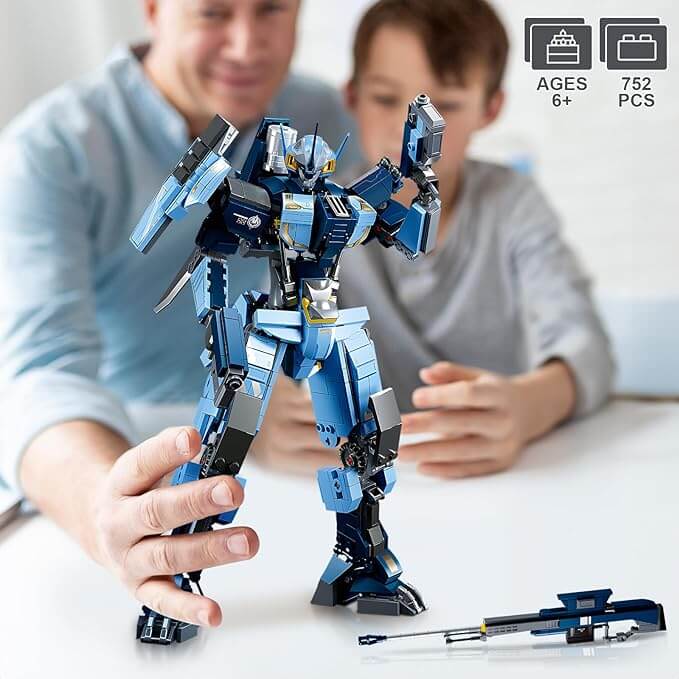Mech Robot Building Blocks Set, City Justice Hero Toy Playset (752 PCS)