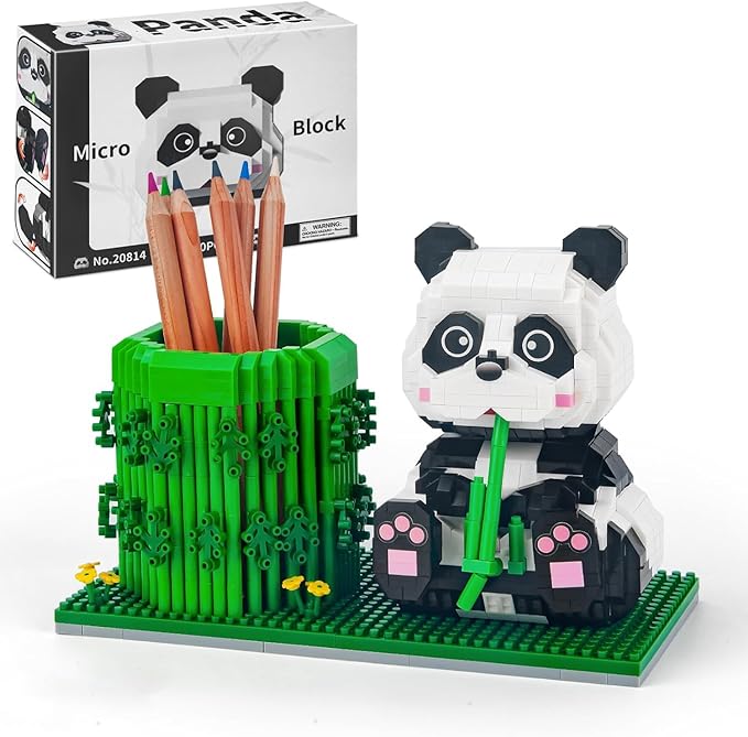 Panda Animal Building Sets, Upside Down Panda Micro Bricks Building Kit (1325 PCS)