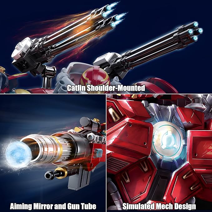 Mech Robot Transforming Building Blocks Se,City Warrior Justice Hero Soldier Mech Model Building Kit