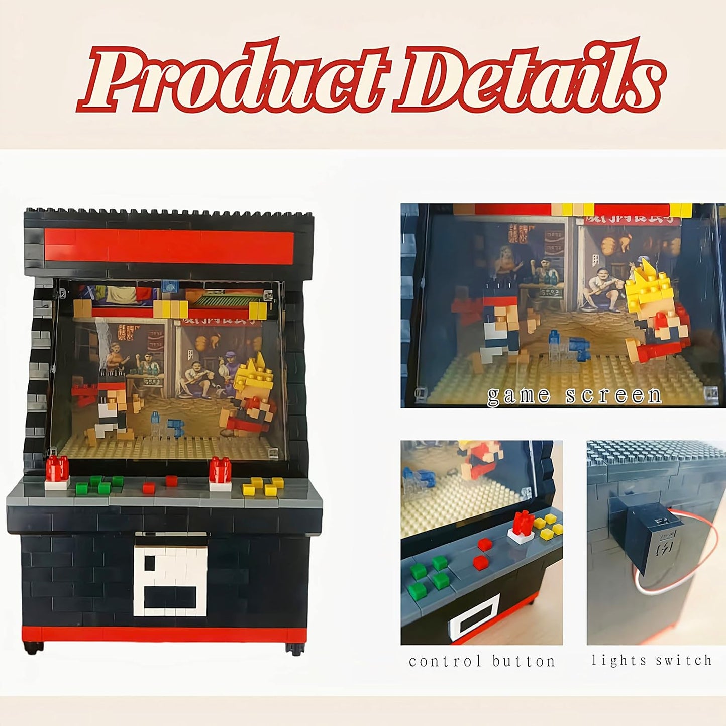 Fighter Game Micro Blocks Set for Ages 12+, Compatible with Nano(1060 Pieces)