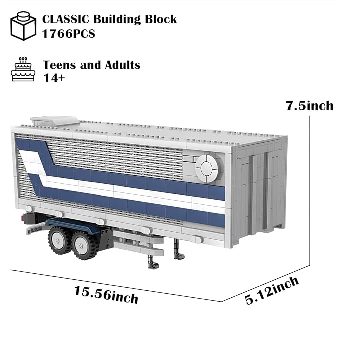 Robot Building Set, Ideas Transforming Combined Carriages Building Kit (1766 PCS)