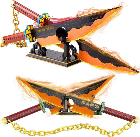 Demon Slayer Sword Building Set, Samurai Sword Building kit (1479 PCS)