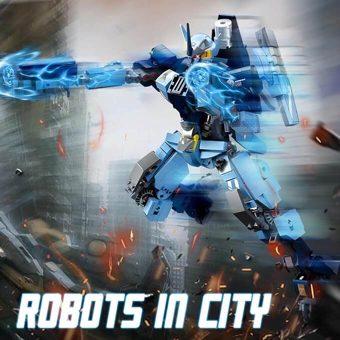 Mech Robot Building Blocks Set, City Justice Hero Toy Playset (752 PCS)