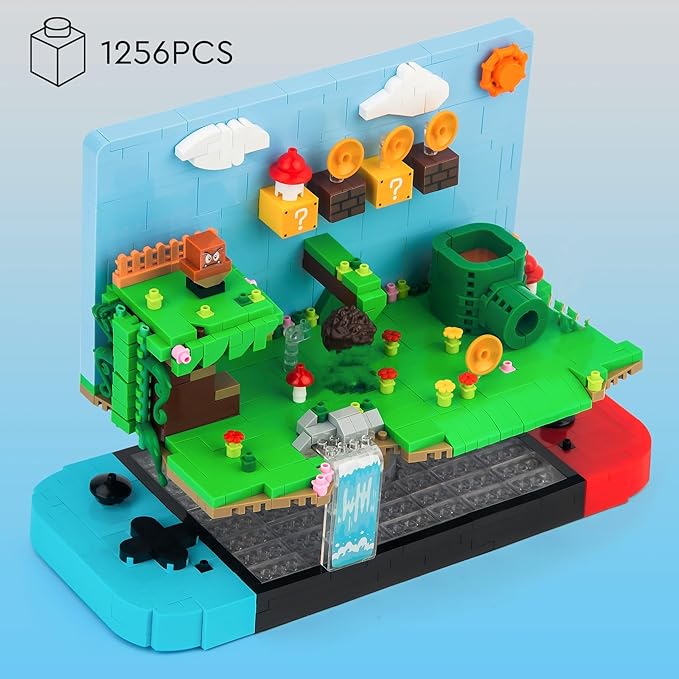 Super Game Building Sets, 3D Anime Scene Model (1256 PCS)