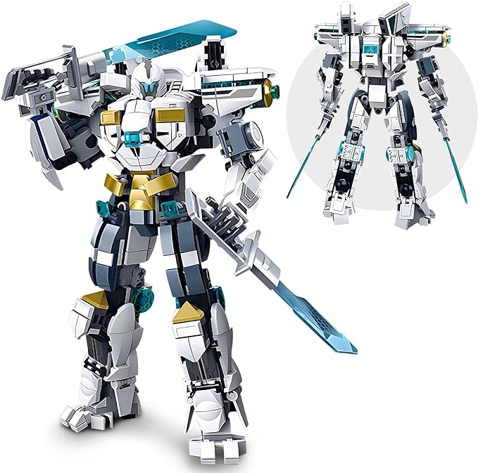 Ice Warrior Mech Building Set, Cool City Protector Battle Model Set (561 PCS)