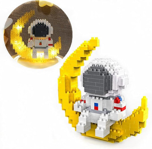 Astronaut Mini Building Sets for Adults, Micro Blocks Cool Small Toys Building Kit (388 PCS)