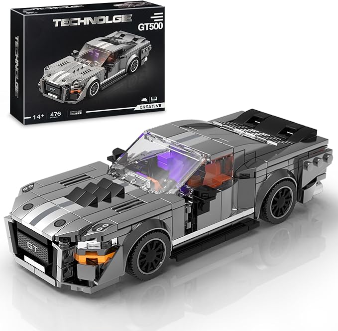 Super Sports Car Building Set, Collectible Model Cars Construction Blocks Toys (476 PCS)