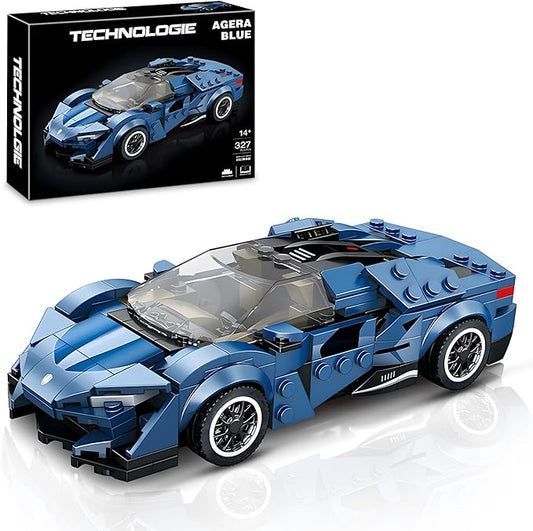 MOC Racing Sports Car Building Blocks Set, Super Vehicle Building Kits (327 PCS)